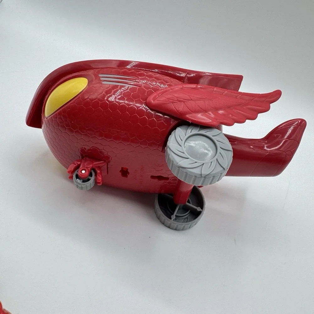 PJ Masks Catboy Gekko Owlette Figure Lot with Owl Glider Vehicle Just Play